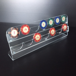 Support jetons poker en plexiglas