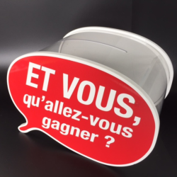 Urne bulle personnalisable en PMMA