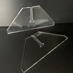 Pieds pour hygiaphone en plexiglas